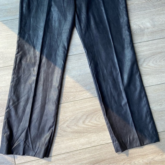 Nancy  Bolen City Girl Metallic Stretch Waist Straight Leg Pants - Picture 3 of 13